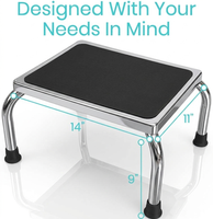 Repose-pieds de chevet pour lits hauts, marchepied robuste, repose-pieds en métal pour seniors, repose-pieds sous le bureau pour chaise de bureau