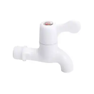 lastic Faucet Single Cold Natural Color Faucet Hot And Cold Water Nozzle Household Faucet Plastic Core water tap