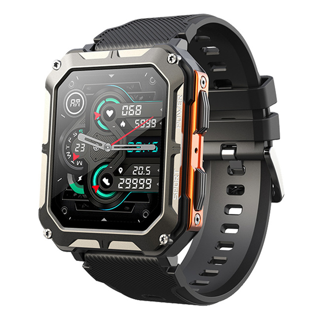 C20 PRO Outdoor Smart Watch Men 1.83'' HD Screen Dials Call Sport Heart Rate Monitor IP68 Waterproof Watches Smartwatch