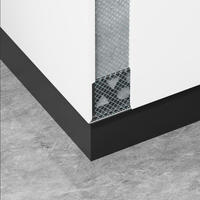 Plinthe Moderne Flexible en Alliage d'Aluminium, Profilé de Plinthe Courbé pour Décoration Murale Incurvée