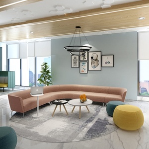 Canapés de salon modernes en tissu fibre et cuir, ensembles de meubles de salon personnalisés - Product Image 4