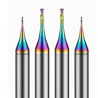 Fraise à queue micro carrée KLT en carbure monobloc à 4 cannelures de 4 mm, outil de fraisage CNC, outil de découpe OEM pour moules à bijoux, revêtement DLC HRC60