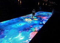 Carrelage de sol Écran Led Nouveau Produit Moderne 3D Led Dance Floor Carrelage Couleur Led Display Floor Interactive