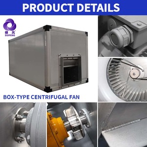 AC động cơ thép không gỉ tiếng ồn thấp im lặng nhà bếp khói khói Quạt thông gió lớn lưu lượng không khí cách âm centri áp lực cao OEM 50Hz - Product Image 5