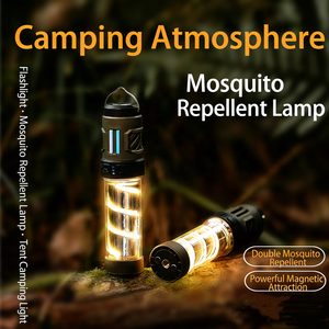 Linterna de Camping Multifuncional con Repelente de Mosquitos, Linterna LED Recargable y Luz Ambiental - Product Image 5