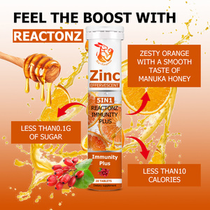 Comprimés effervescents de zinc à marque privée : Complément pour la récupération et la recharge à chaque gorgée, stimule l'immunité, comprimés savoureux et rafraîchissants - Product Image 2