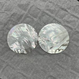 Perlas de Nácar Blanco de Grado B, Planas Dobles, 50*1MM, para Joyería, Accesorios de Concha Natural Personalizados, Cuentas de Concha - Product Image 4