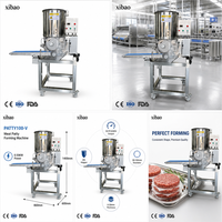 Machine de production de galettes de hamburgers commerciales, équipement automatique de fabrication de hamburgers pour la transformation de la viande de bœuf et de poulet