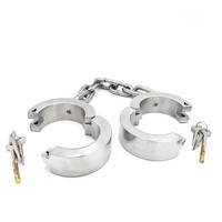 Grilletes de Acero Inoxidable Resistentes Emperor de 4cm y 6cm de Altura, Diversión y Castigo SM para Hombres y Mujeres