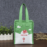 Sac isotherme portable personnalisable pour le déjeuner de Noël, sac isotherme pour enfants, en aluminium, avec fermeture éclair, en polyester, tendance alimentaire