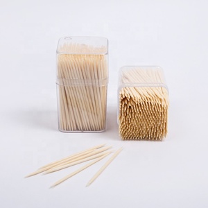 Cure-dents en bois de bambou jetables écologiques à double pointe pour <span class=keywords><strong>les</strong></span> fêtes Voyage pour <span class=keywords><strong>les</strong></span> restaurants Bambou naturel - Product Image 4