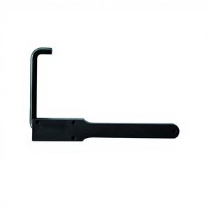 Butée de porte modèle 294733 pour portes extérieures avec ressort, finition noire, droite-gauche, L. 120mm - Product Image 1