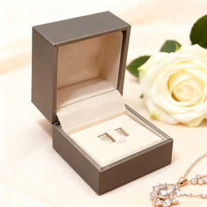 Estuche de Lujo de Alta Gama para Joyería, en Cuero, Personalizado, Cuadrado, para Collar, Anillo, Colgante, Pulsera - Product Image 2