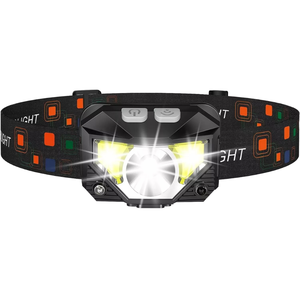 Lampe frontale tactique LED Helius portable à induction, rechargeable par USB, corps en plastique ABS, étanche IP54, portée de 200 m, pour le travail - Product Image 3