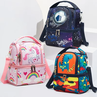 Sac Isotherme Portable en Tissu Oxford à Motif Dessin Animé Sirène pour Enfants et Étudiants – Idéal pour le Déjeuner et les Pique-niques (Vente en Gros)