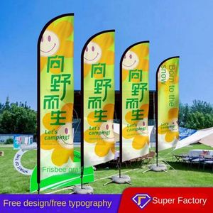 Custom Double-Sided Water Injection Beach <b>Flag</b> for Outdoor Advertising Factory Cross-Border Colorful Feather Promotional Banner - Product Image 3