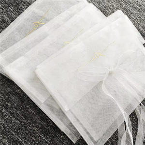 Bolsa de Organza Blanca con Logotipo Personalizado, Bolsa para Ropa, Bolsa para Cosméticos, Bolsa para Sujetadores, Bolsa para Ropa Interior, Bolsa de Almacenamiento, Bolsa de Regalo, Embalaje para Joyería, Bolsas Transparentes - Product Image 6