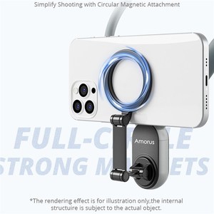 Supporto Magnetico per <span class=keywords><strong>Telefono</strong></span> da <span class=keywords><strong>Collo</strong></span> AMORUS in Silicone per iPhone 12 13 14 15 e Android - Product Image 2
