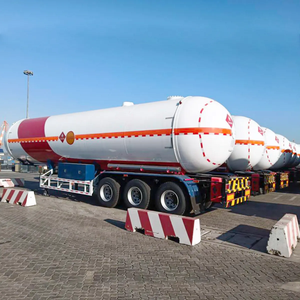 Novo Semirreboque Tanque de Armazenamento de 3 Eixos, 45000L, 56000 Litros, 56 59 CBM, para Distribuição de Gás GNC GNL GLP, à Venda - Product Image 3