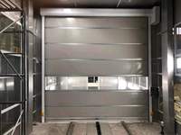 Porte industrielle en PVC à grande vitesse, porte en PVC pour maintenir la propreté et la pureté des ateliers, porte à enroulement automatique visible