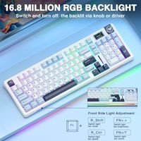 Clavier mécanique sans fil avec logo personnalisé AULA S98 Clavier de jeu échangeable à chaud