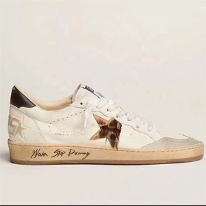 Scarpe Classiche Effetto Vissuto, Stelle Dorate con Paillettes, Dettagli Argento, Scarpe con Rialzo Interno in Vera Pelle Bovina di Alta Qualità - Product Image 2