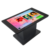 Mesa Táctil Inteligente Interactiva con Carga Inalámbrica, Diseño Moderno, de 32 a 86 Pulgadas, con Pantalla LCD