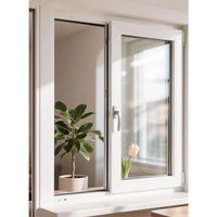 Fenêtre coulissante moderne en vinyle blanc multi-vitres à grande vue panoramique pour villa côtière et maison résidentielle