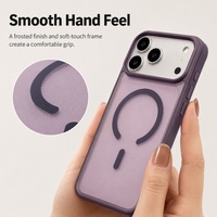 Coque de téléphone magnétique ultra-fine C0214 pour iPhone 17 Air 16 15 14 13 12 11 18 Pro Max, antichute et antichoc