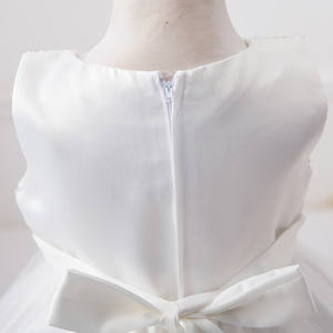 Vestido Largo de Lentejuelas para Niñas, Vestido de Princesa con Tul y Cintura de Flores, Sin Mangas, 10 Colores - Product Image 6