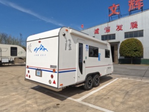 Caravanas de Camping Modernas y Ligeras de Aluminio de Alta Calidad, Remolques de Viaje con Doble Eje para Familias, para Viajes al Aire Libre - Product Image 3
