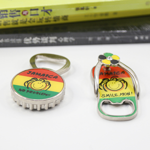 Imán de nevera personalizado con diseño de sandalia 3D de Jamaica, abridor de botellas multifunción y pegatina magnética, ideal como regalo. ¡Gran éxito de ventas! - Product Image 1