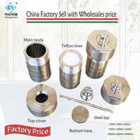 Réacteur autoclave de synthèse hydrothermale en acier inoxydable de laboratoire avec chambre en PTFE 25ml 50ml 100ml 150ml 200ml 250ml 300ml 500ml