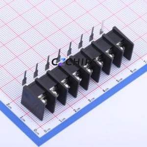 KF25R-7.62-8P Barrier Terminal Block Bent Lead Through Hole,P=7.62mm Connector Two Sides 7.62mm 1x8P Right Angle Pin - Product Image 1