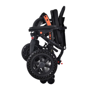 Silla de Ruedas Eléctrica Plegable Ligera de Venta Caliente, Motor Dual de 500W, Batería de 12AH/20AH, Silla de Ruedas Eléctrica con Absorción de Impactos - Product Image 2