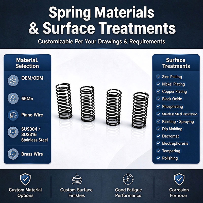 Custom Black Oxide Carbon Steel Compression Coil Spring OEM ODM ...