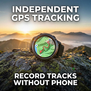 Smartwatch HT37 Transfrontaliero con GPS per il Monitoraggio Sportivo, Chiamate, Schermo AMOLED, Torcia LED, Pedometro, Orologio Fitness per Esterni - Product Image 3