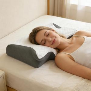 Almohada 0728 para Dormir, Espuma Viscoelástica, Alivio del Dolor de Cuello, para Dormir de Lado, Soporte para Adultos con Funda Extraíble - Product Image 2