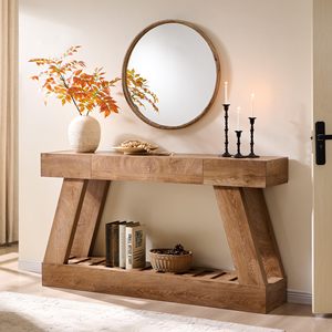 Mesa de Entrada SENYU de 60 Pulgadas con Cajón, Mesa de Pasillo de Madera con Base Resistente - Product Image 1
