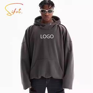 Sifot Gros Baggy Silicone Personnalisé Hiver Nylon Monogramme Motif Tissu À Capuche Unique Tricot 250gsm - Product Image 1