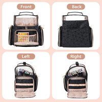 Vente en gros Grand Marqueur de rangement Organisateur Étui Étanche PU Stylo Organisateur Sac Cas avec fermeture à glissière