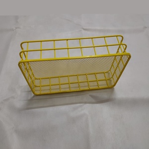 现代金属丝布粉末涂层立式多功能书籍收纳架 - Product Image 3