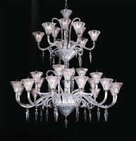 Lustre en cristal moderne Mille Nuits de France, grand luminaire suspendu pour hôtels, restaurants, villas, halls d'entrée, escaliers