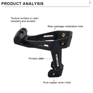 RIDERACE-Portabotellas para bicicleta, extensor de jaula, bicicleta de sillín de aleación de aluminio, soporte doble para botellas, adaptador portabotellas para ciclismo - Product Image 2