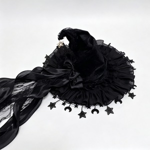 Sombrero de Bruja Innovador y Único de Alta Calidad 2026, Sombrero de Bruja Gótico Oscuro, Venta al por Mayor - Product Image 6