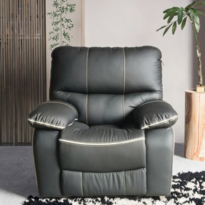 Sofá Individual Eléctrico Reclinable Manual de Diseño Moderno Premium, Multifuncional, Extensible, de Cuero, Tela y Madera, Giratorio, para Sala de Estar - Product Image 3