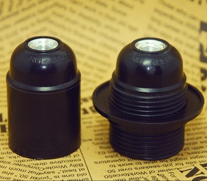 Bán Sỉ Giá Đỡ Đèn E27 Bakelite Ổ Cắm Đèn CE Màu Đen Có Vòng - Product Image 6