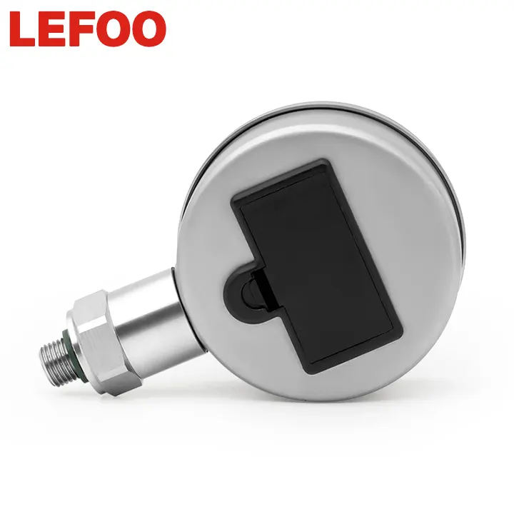 LEFOO Battery powered portable LCD digital display air vacuum pressure meter gauge with light