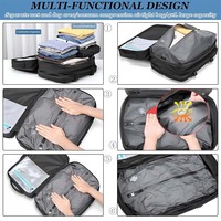 Sac à dos Vacpack vert 40L personnalisé sac à dos extensible avec fermeture éclair sac de Compression de voyage d'affaires/collège doublure en polyester sac à dos pour ordinateur portable