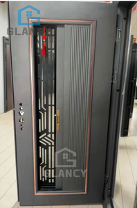 Puerta de Acero Inoxidable para Entrada Principal, Diseño Moderno para Exterior de Casa o Villa, Puerta Frontal de Seguridad - Product Image 3